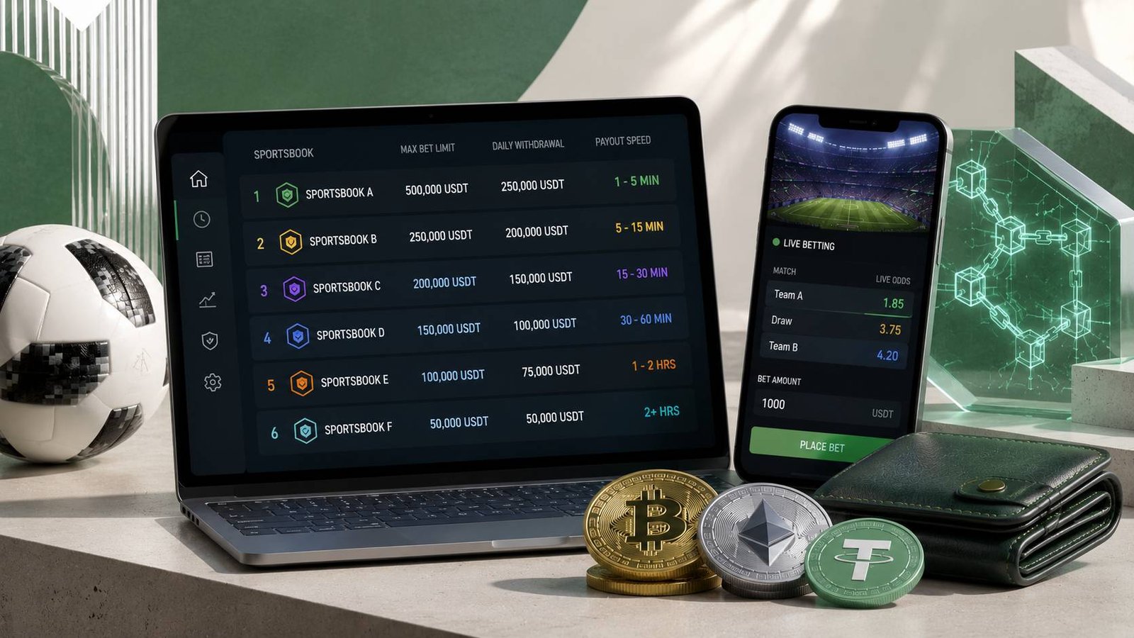 4 Crypto Sportsbooks for High-Volume Bettors: Limits and Withdrawals Compared