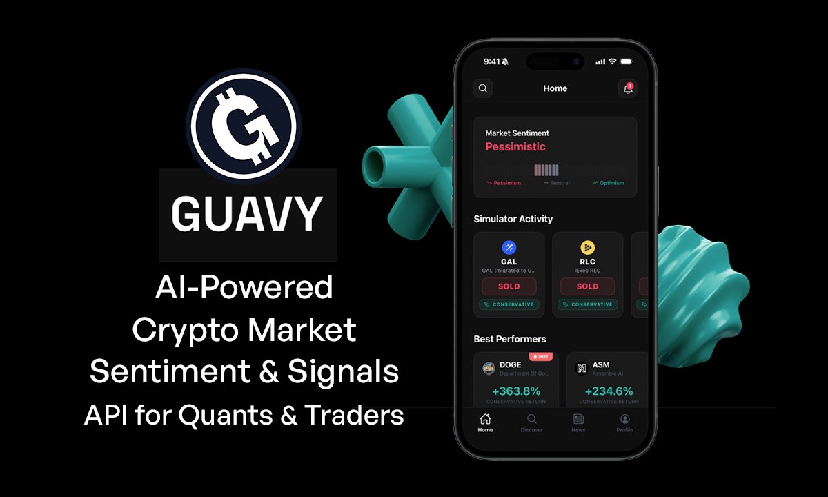 Guavy Launches AI-Native Crypto API: Real-Time Market Sentiment for Trading Apps, Funds & AI Agents