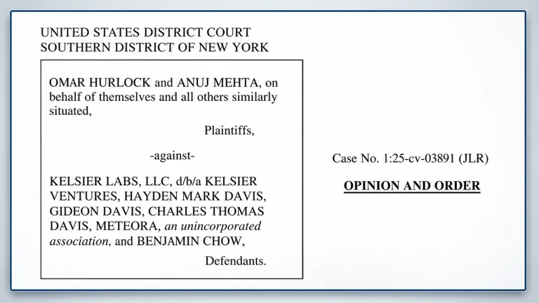US Judge Dismisses Libra Crypto Class Action Against Kelsier