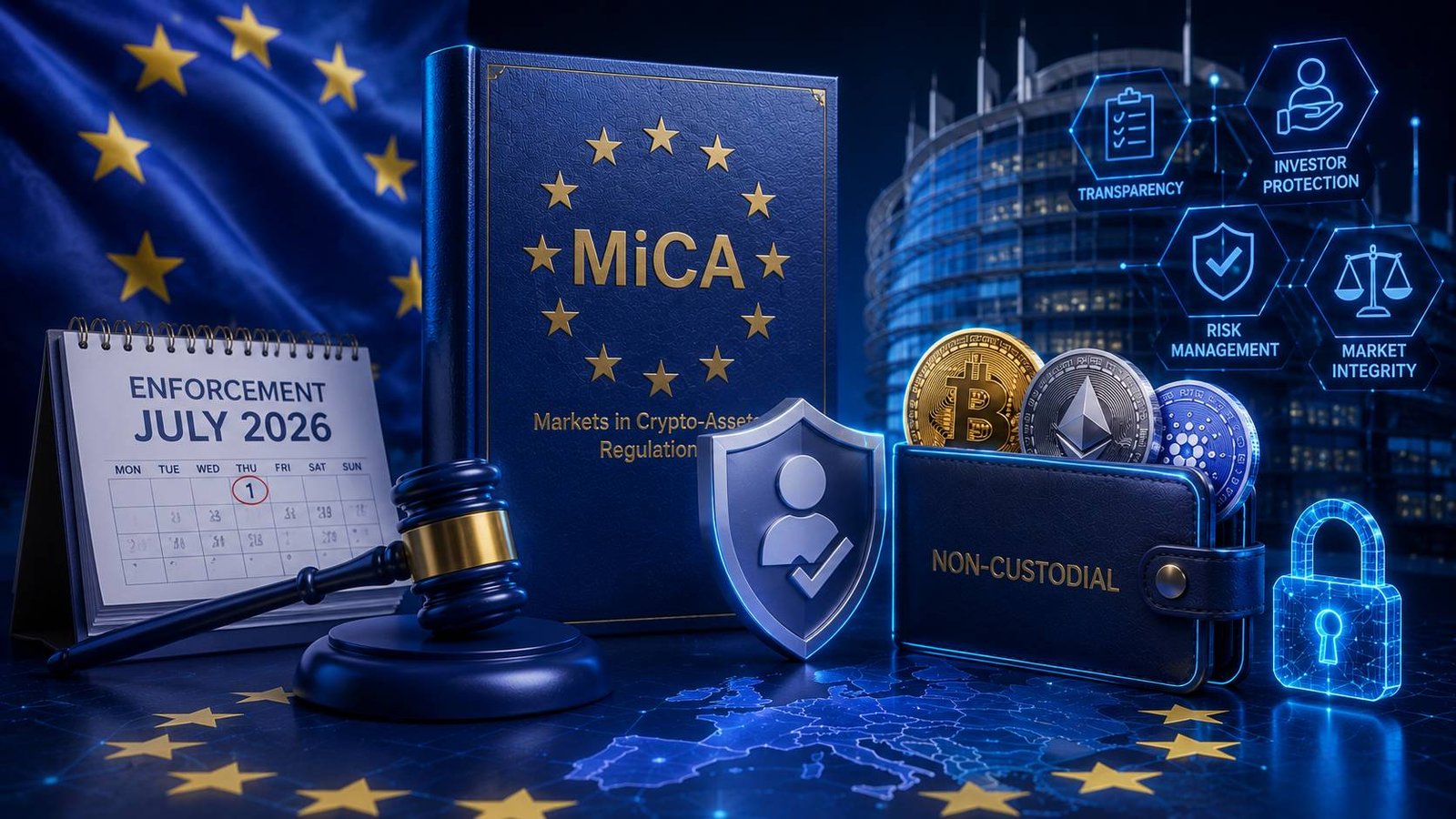 How Non-Custodial Wallets Protect Users After MiCA's July 2026 Enforcement