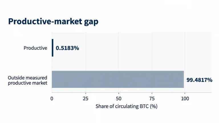 Only 0.52% of Bitcoin Is Working Onchain—Here’s Why