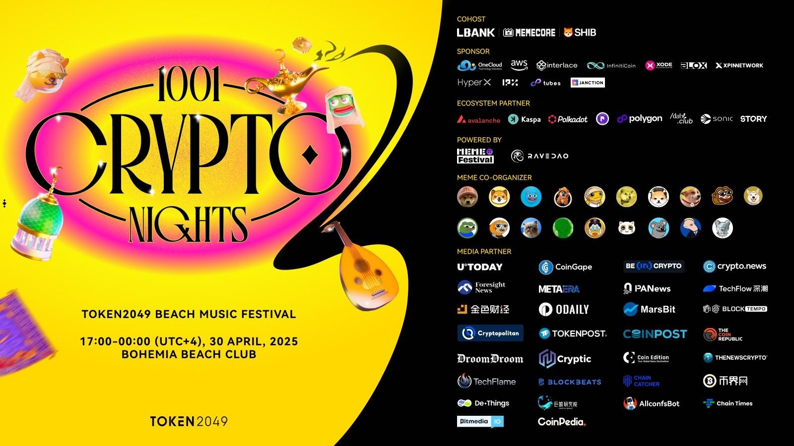 1001 Crypto Nights: The Grandest Music Festival at TOKEN2049 Dubai