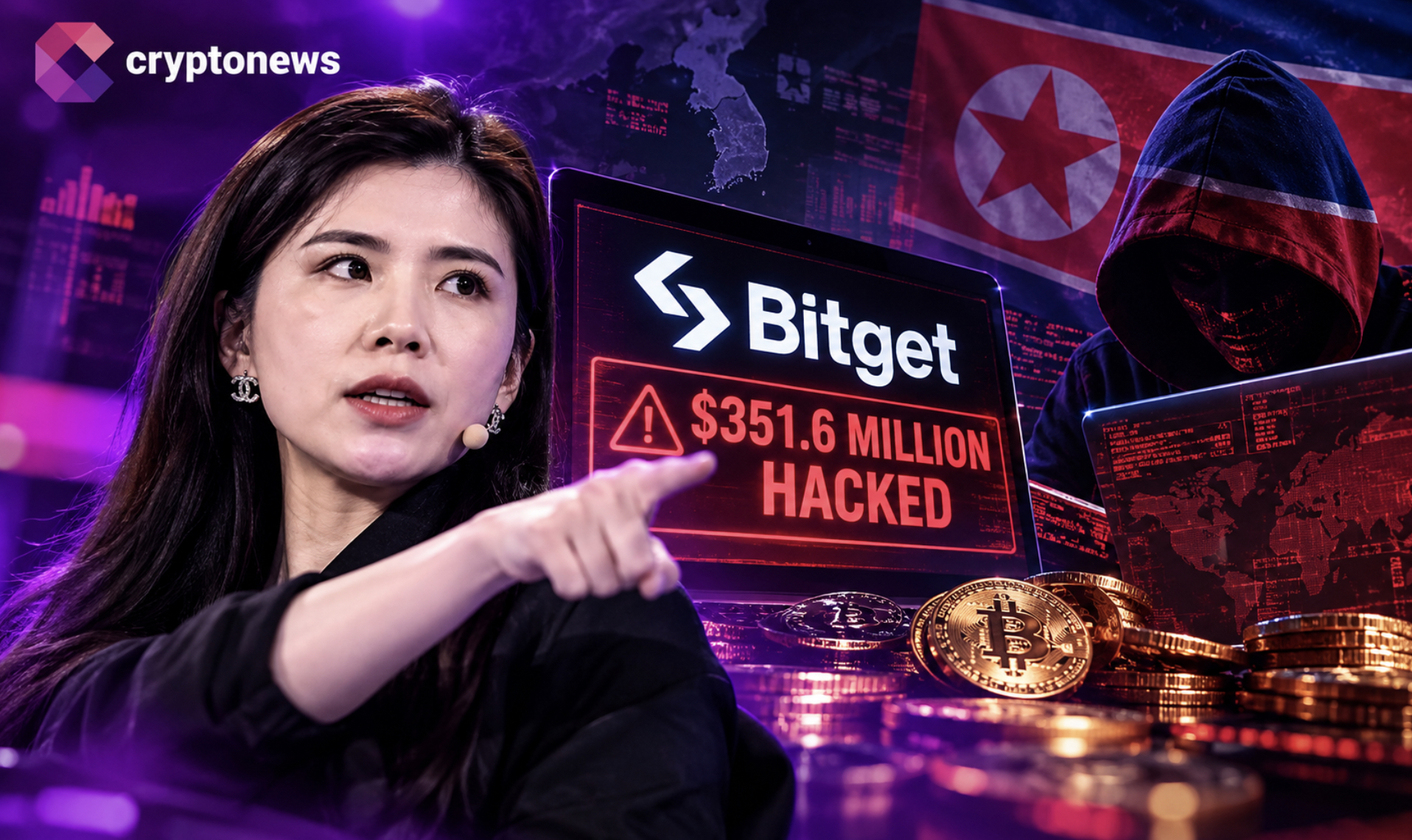 Bitget Wallet Hack Steals $351.6M: Gracy Chen Points Finger at North Korea
