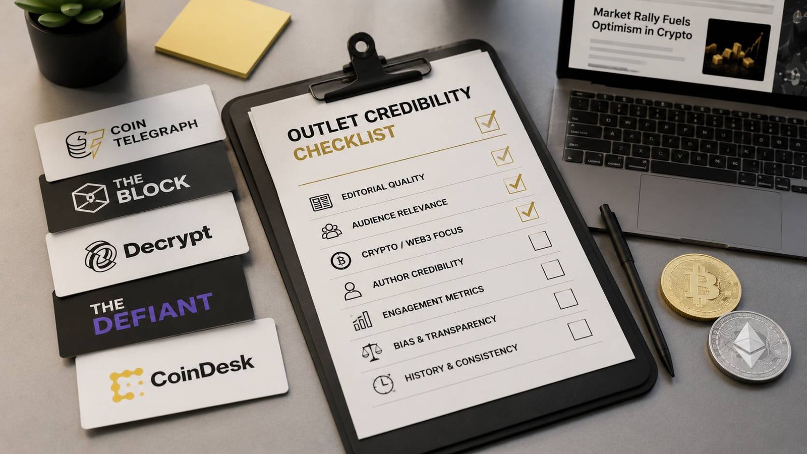 The Outlet Credibility Checklist Crypto PR Teams Skip Before Pitching