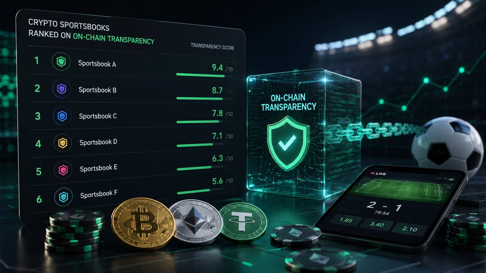 6 Crypto Sportsbooks Ranked on On-Chain Transparency