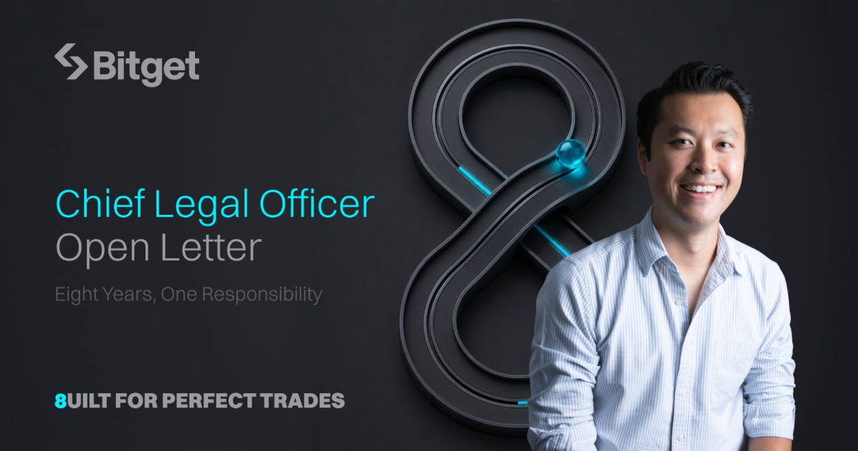 Bitget CLO Marks 8th Anniversary With Open Letter on Trust, Security and Compliance
