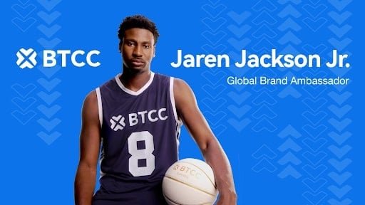 BTCC Enters the Sports Arena with NBA Star Jaren Jackson Jr. as Brand Ambassador
