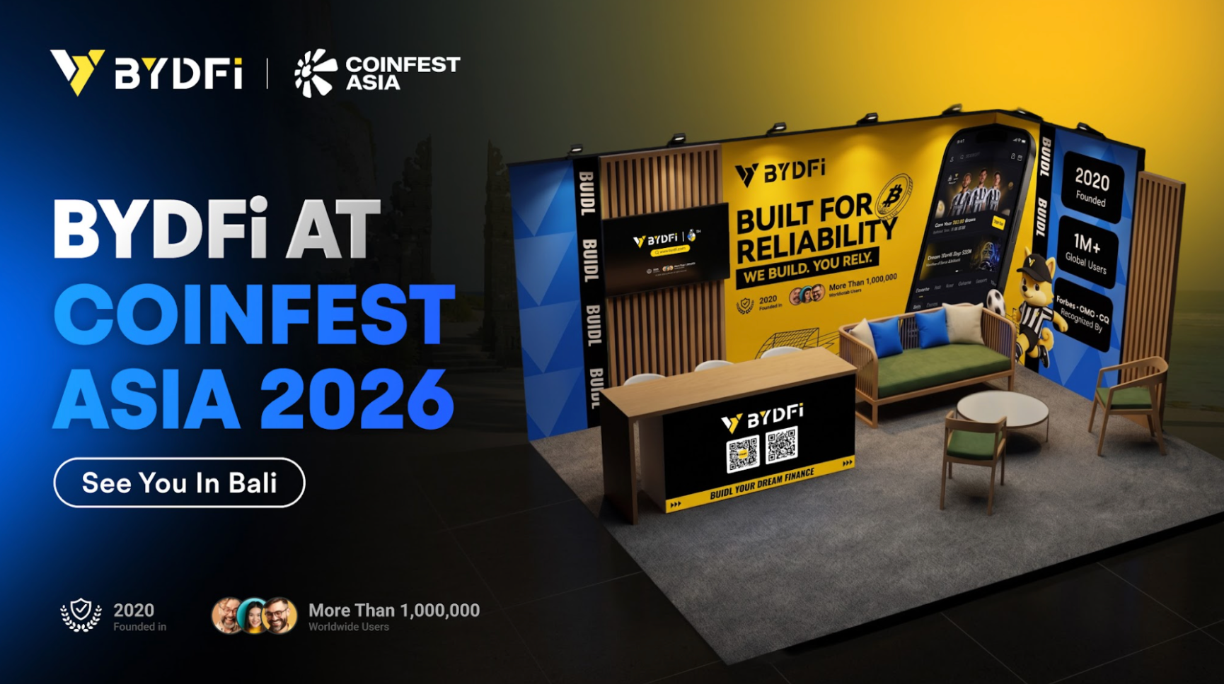 BYDFi Joins Coinfest Asia 2026, Connecting with Institutions, Builders and Traders in Bali
