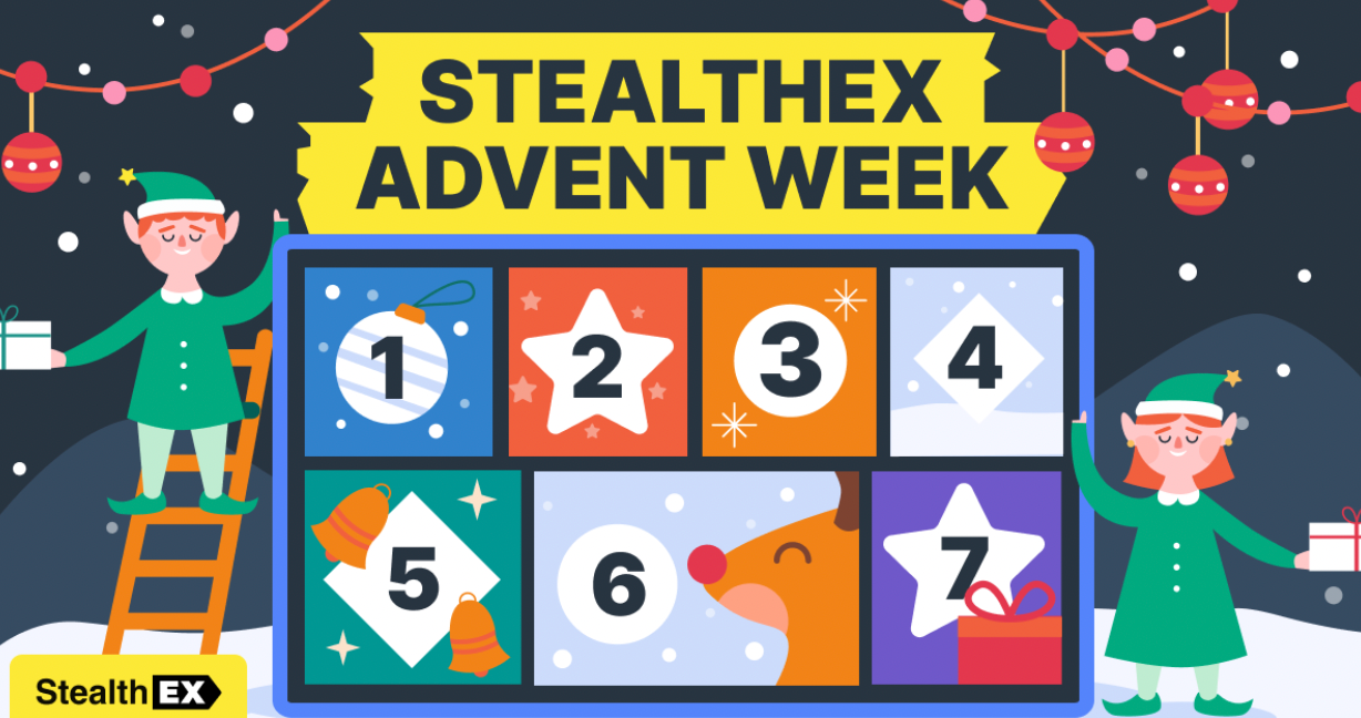 StealthEX Reveals All-Star Lineup for Holiday “Crypto Advent Calendar” Giveaway