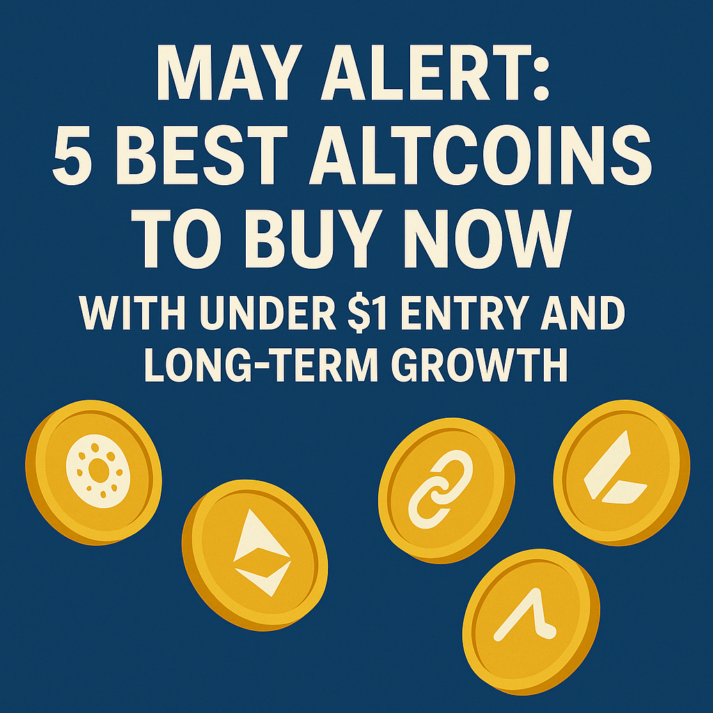 May alert: 5 best altcoins to buy now with under $1 entry and long-term growth
