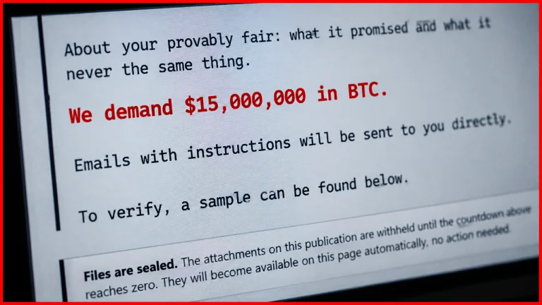Crypto Casino Gamdom Faces $15M Bitcoin Ransom After Multimillion-Dollar Hack