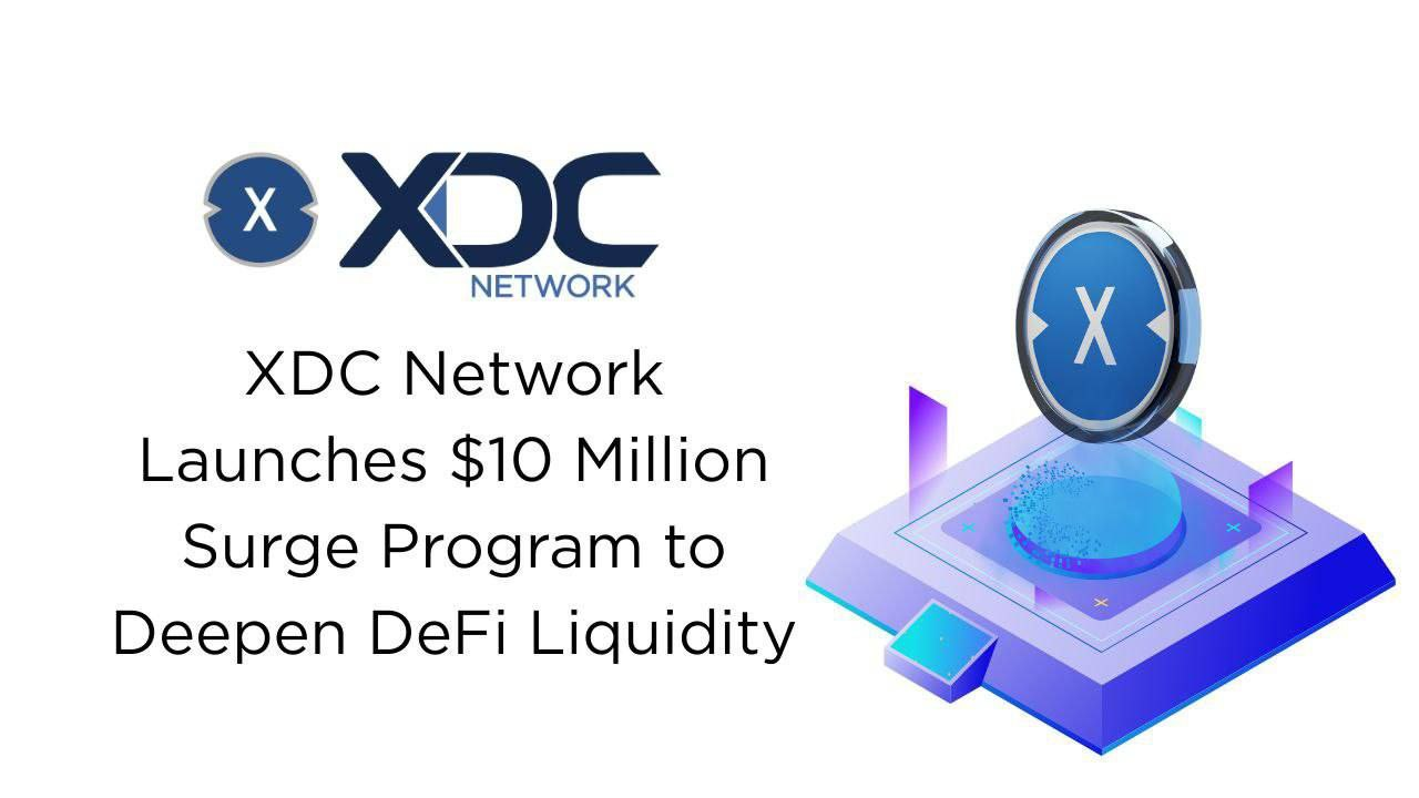 XDC Network Launches $10 Million Surge Program to Deepen DeFi Liquidity