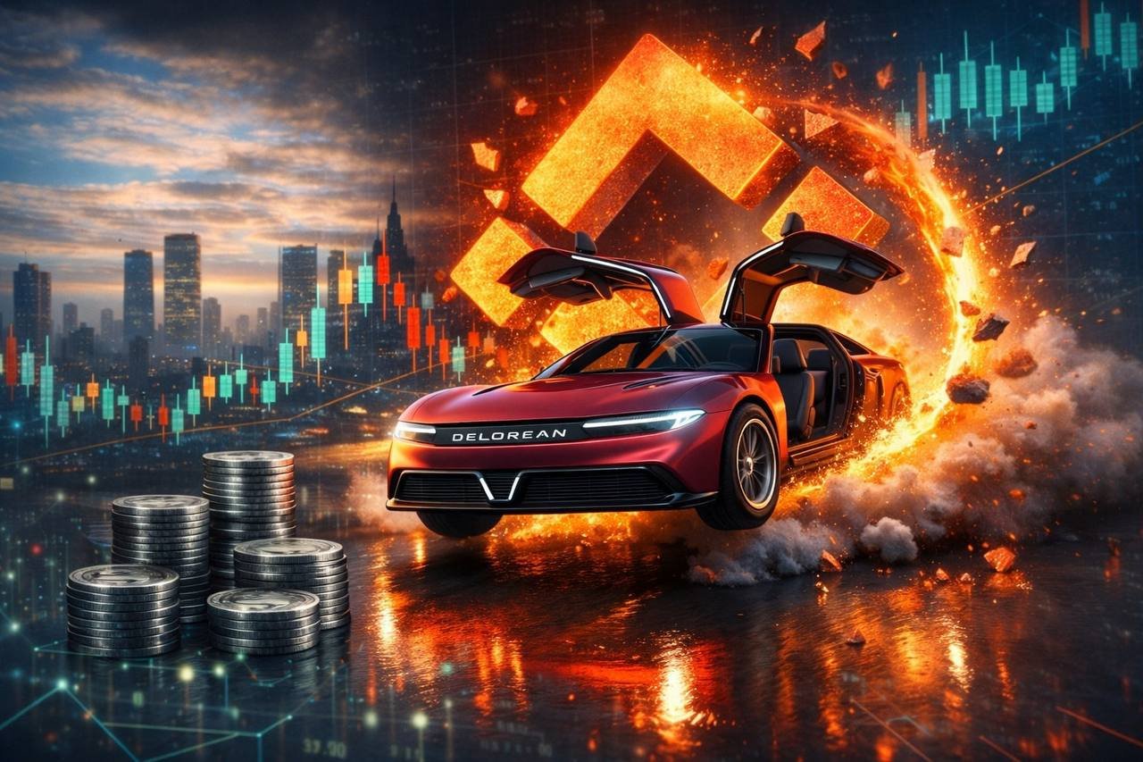 DeLorean $DMC Surges After Binance Perpetuals Removal as Community Reasserts Control