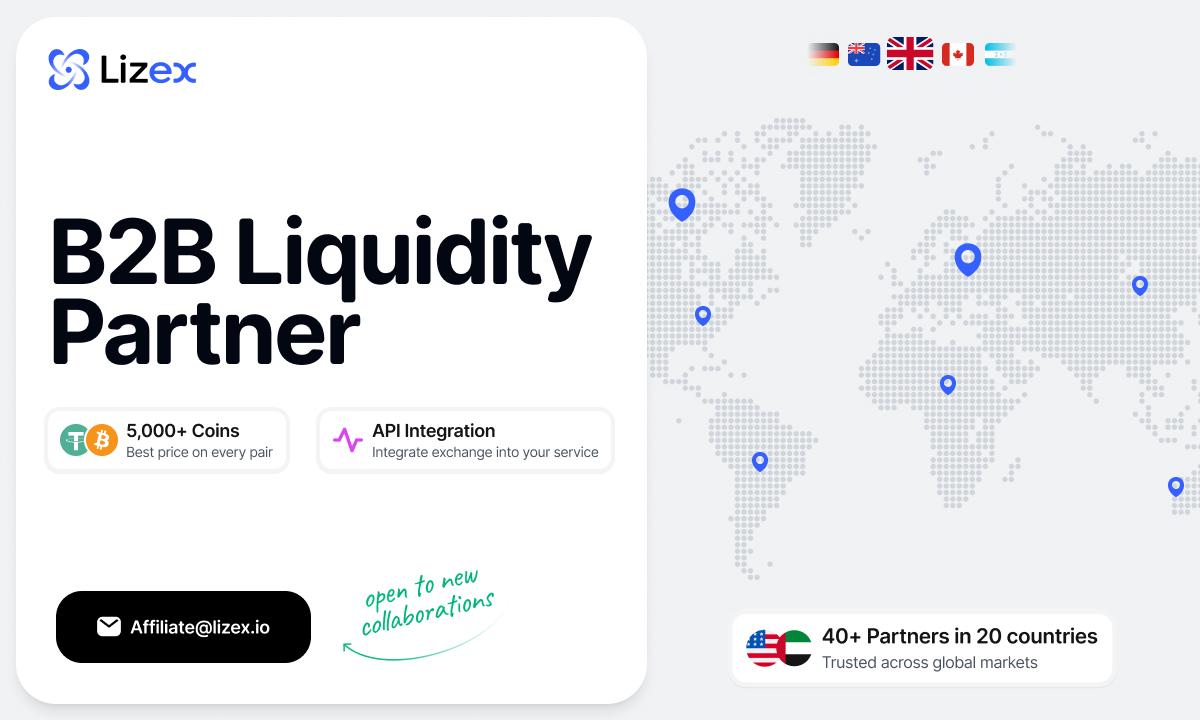 Lizex.io Launches Large-Scale B2B Partnership Program for Crypto Services