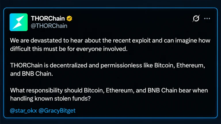 Thorchain Faces Heat as Bitget Hack Revives Bybit Controversy