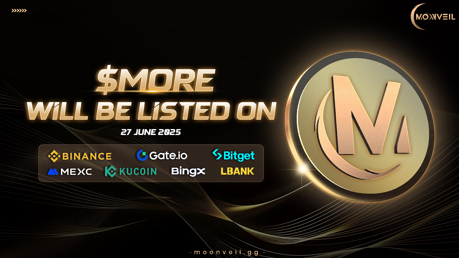 Moonveil to Launch $MORE Token on June 27 With Listings on Multiple CEXs