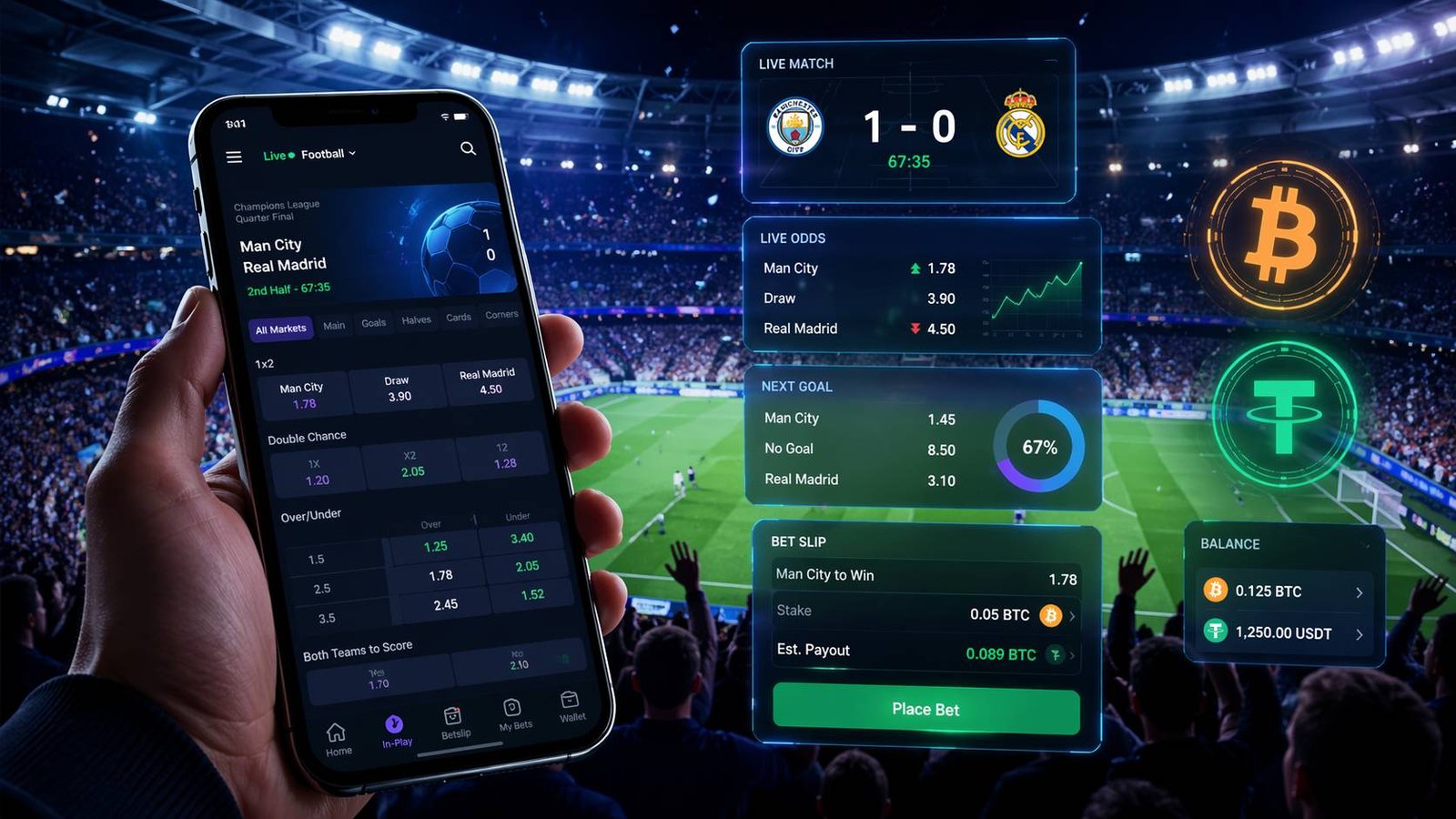 Best Crypto Sportsbooks to Bet on Football in 2026 (BTC & Stablecoins)