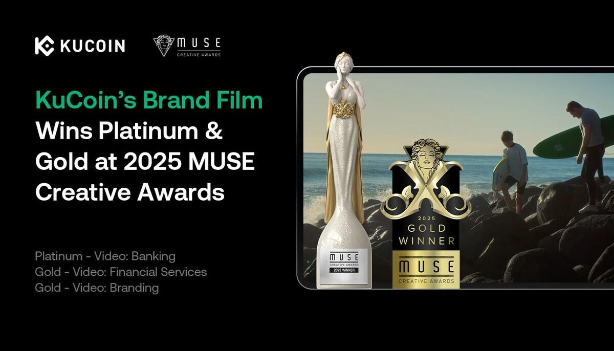 KuCoin Brand Film Wins Top Honors at 2025 MUSE Creative Awards