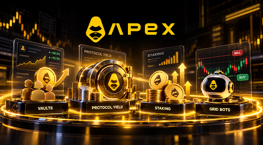 Earning without trading: Inside ApeX Omni’s vaults, protocol yield, and staking stack