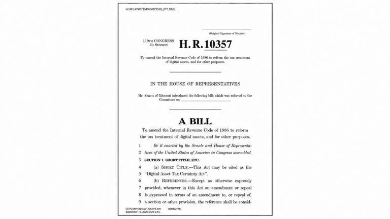 US House Crypto Tax Bill Spares Fees Under $10, but Not Heavy Traders