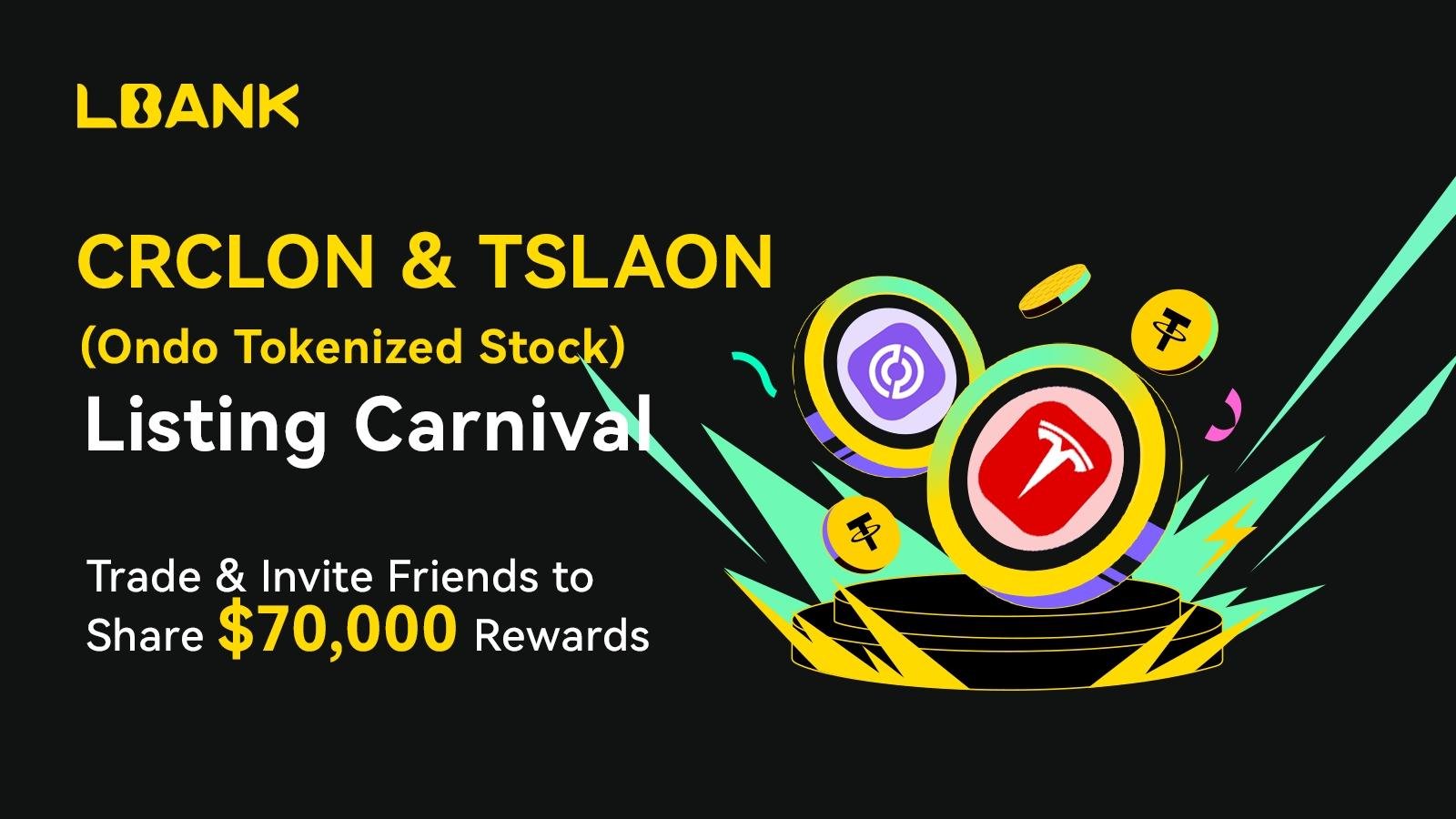 LBank Launches Ondo Finance’s Tokenized Stocks with $70,000 Campaign