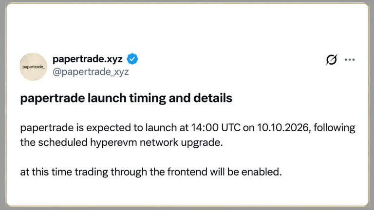 Papertrade Perp DEX Pulls in $118M in 24 Hours With 1,000x Leverage