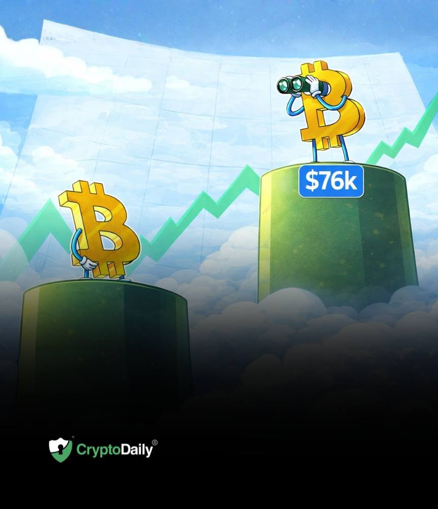 BTC Makes Higher High at $76K: Back to Test and Confirm Trendline Break? Price Analysis