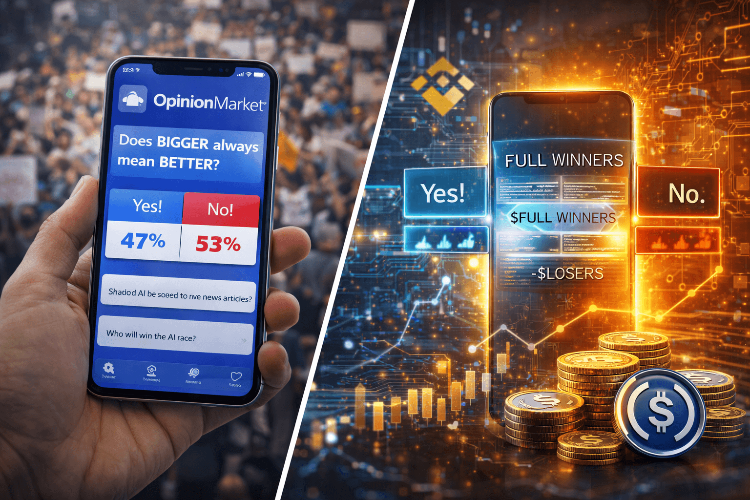 Opinion Market launches April 8, turning viral debates into on-chain betting markets using Zero-Knowledge proofs and belief-based outcomes.