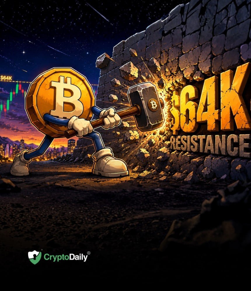 Bitcoin Tests $64K Resistance: Bulls Get Boost from US Stocks Rally