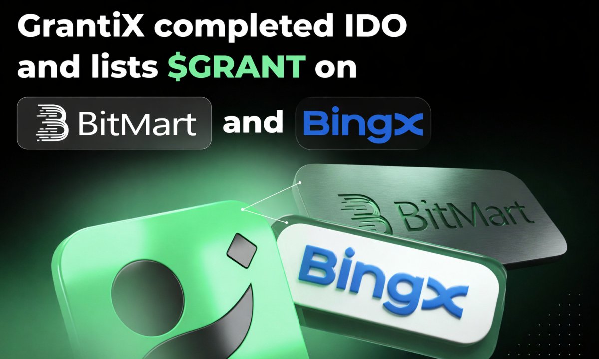 $GRANT Is Live: GrantiX Lists on BitMart and BingX After Successful IDOs
