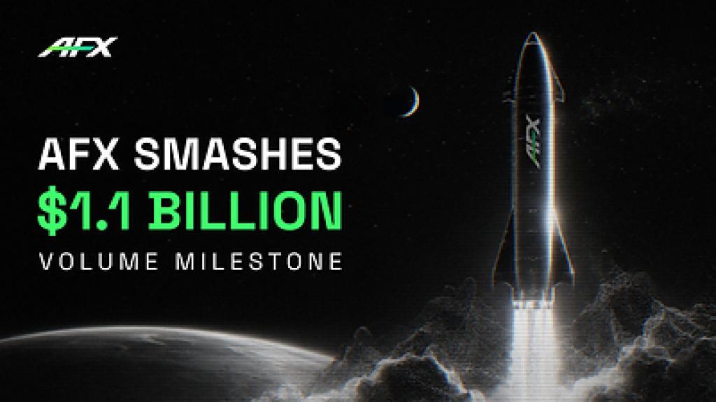 AFX Surpasses $1.1 Billion in Total Trading Volume, Highlighting Capital Efficiency in On-Chain Derivatives