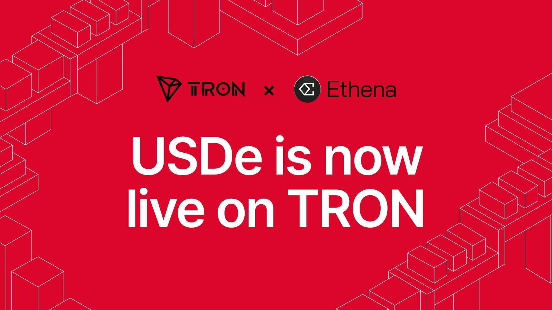 Ethena Brings USDe and sUSDe to TRON, Expanding Digital Dollar Access Across Its Stablecoin Ecosystem