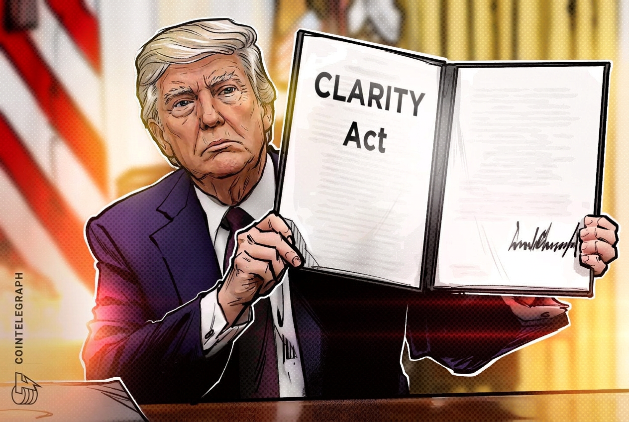 Trump pushes for CLARITY Act passage alongside crypto leaders