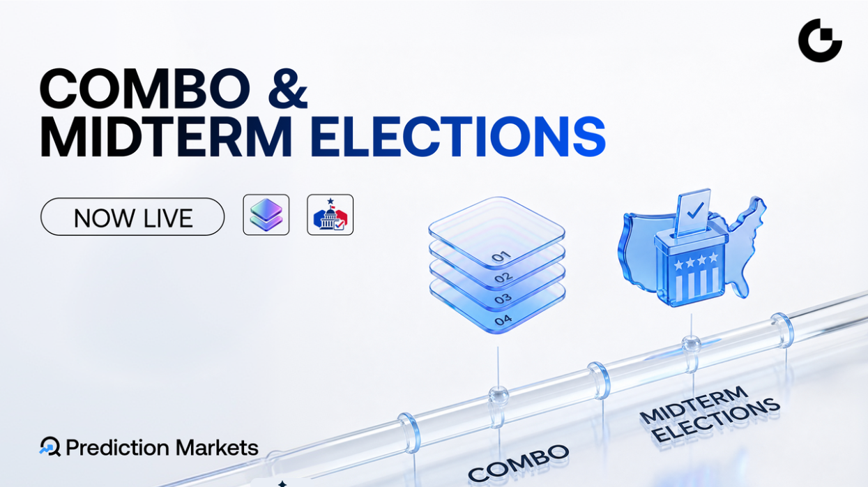 Gate Upgrades Prediction Markets: Introducing Combo Trading And U.S. Midterm Elections Hub