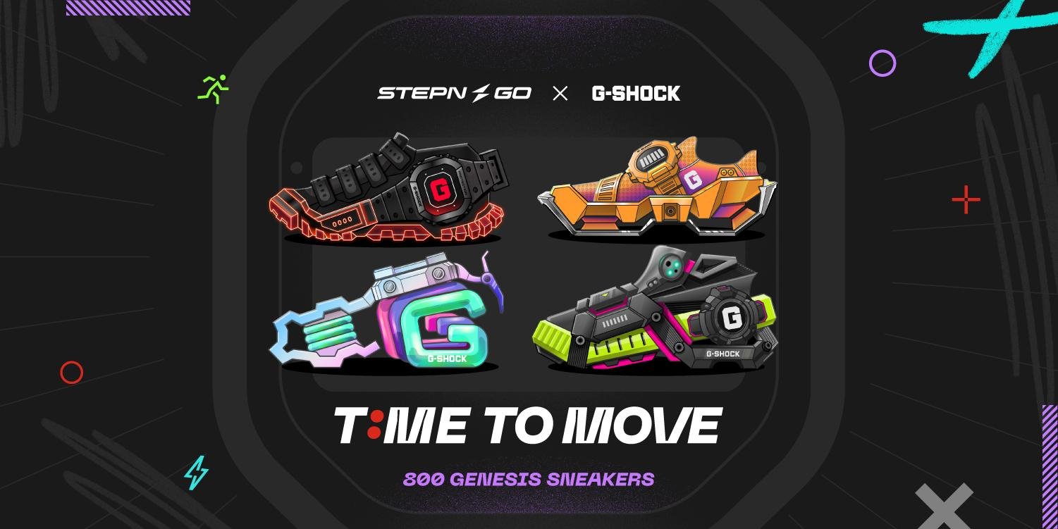 G-SHOCK and STEPN GO Announce Limited Edition Co-Branded Genesis NFT Sneakers